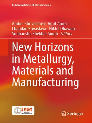 cover image of New Horizons in Metallurgy, Materials and Manufacturing